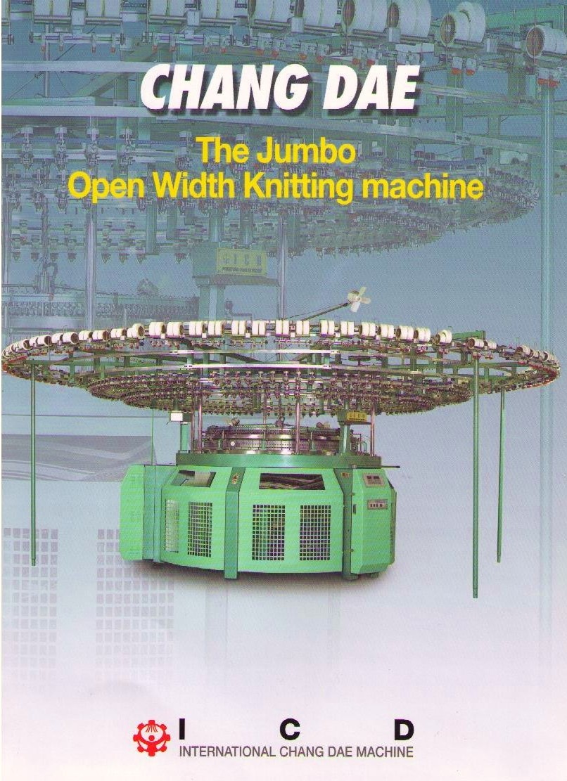 Jumbo open width knitting machine Made in Korea